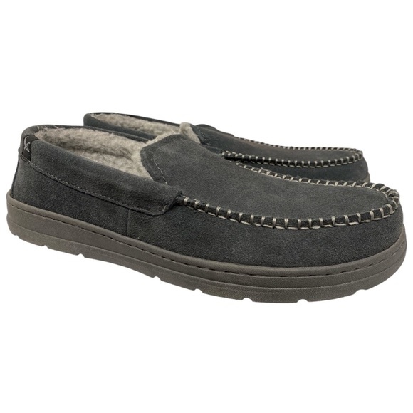 Eddie Bauer Men’s Loudon Suede Memory Foam- Size M (8-9), Charcoal, NWT - Picture 2 of 6